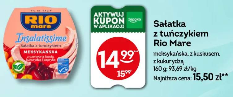 Sałatka z tuńczykiem Rio Mare z kukurydzą +2 warianty
