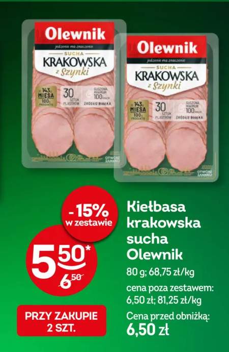 Kiełbasa krakowska sucha Olewnik