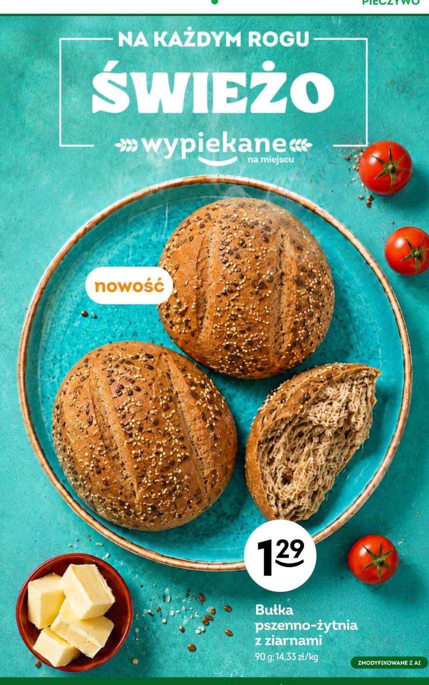 Bułka pszenno-żytnia z ziarnami