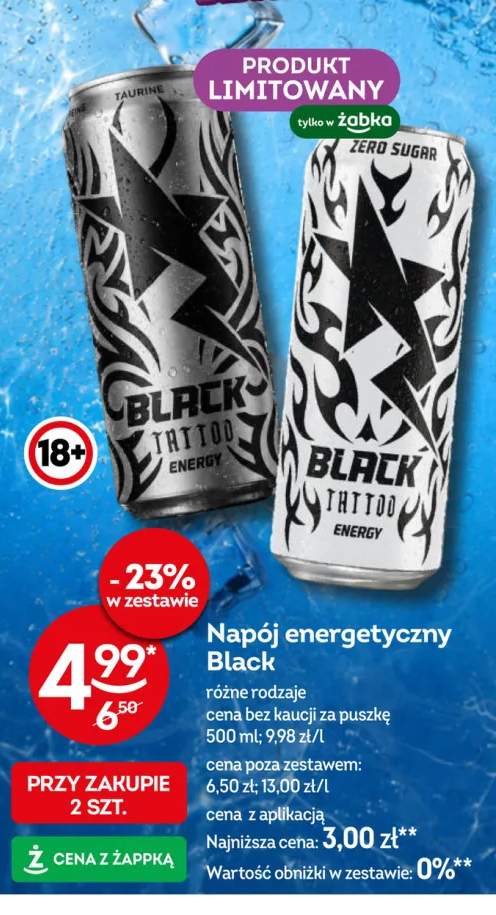 Napój energetyczny Black Tattoo +1 wariant