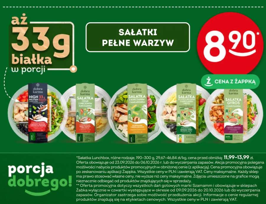 Sałatka High Protein z kurczakiem Dobra Karma +4 warianty