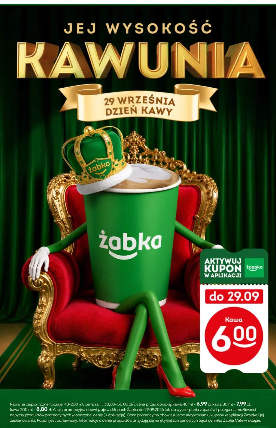 Kawa na ciepło Żabka