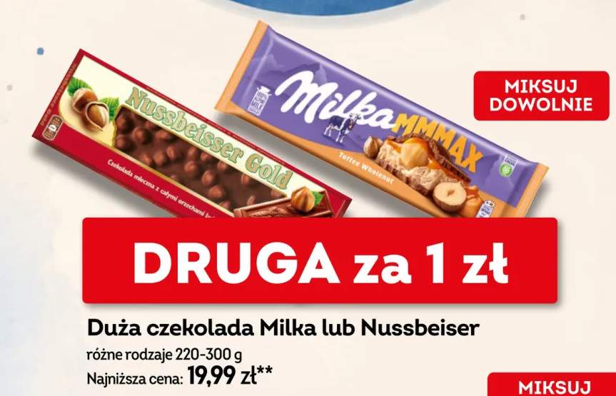 Duża czekolada Nussbeisser Gold +1 wariant