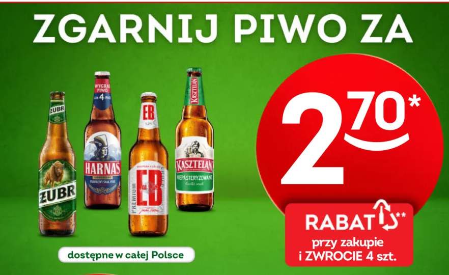 Piwo Żubr +3 warianty