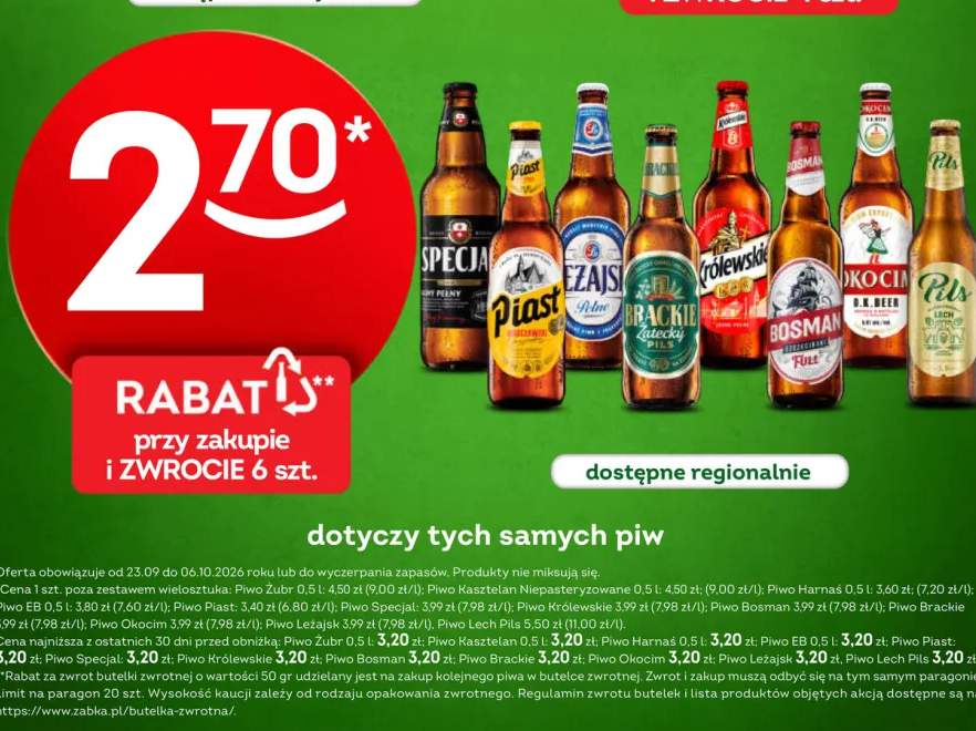 Piwo Specjal Jasny Pełny +7 wariantów