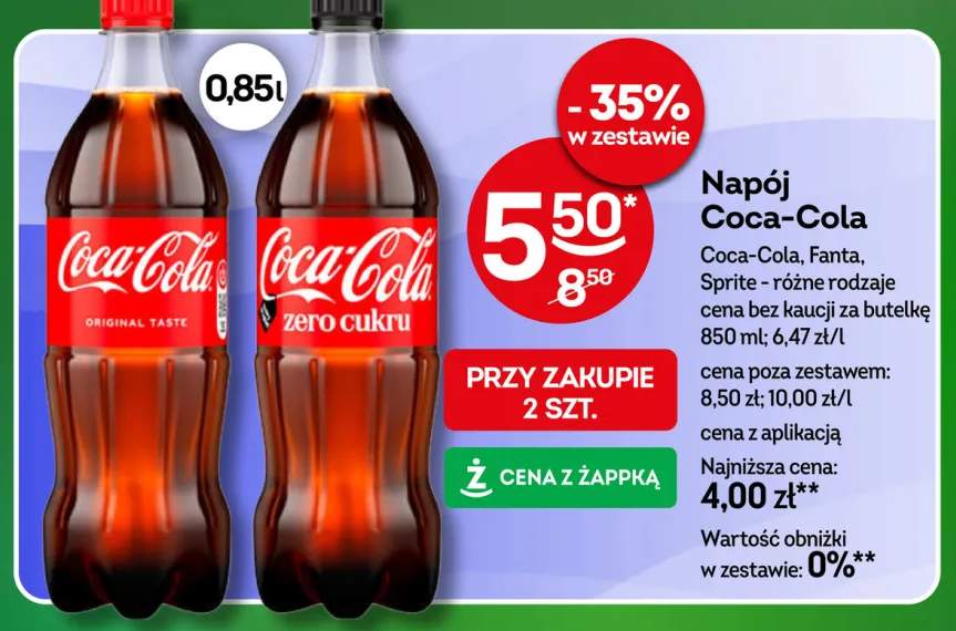 Napój gazowany Coca-Cola Original Taste +3 warianty