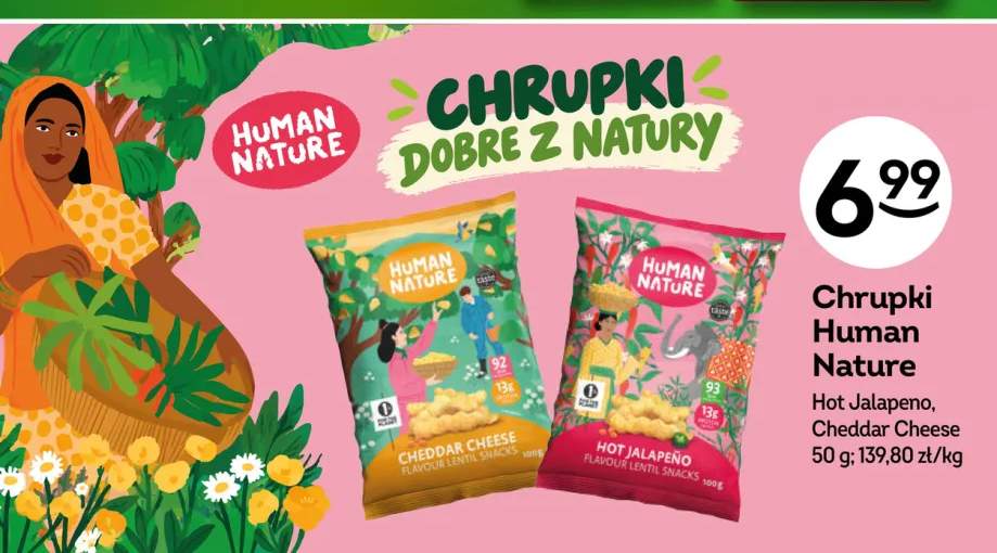 Chrupki Human Nature Hot Jalapeno +1 wariant