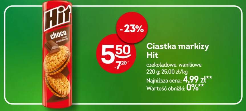 Ciastka markizy Hit czekoladowe +1 wariant