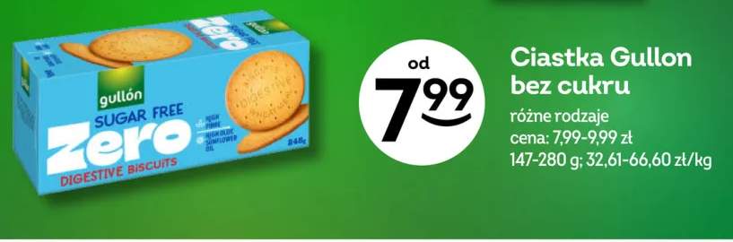 Ciastka Gullon bez cukru