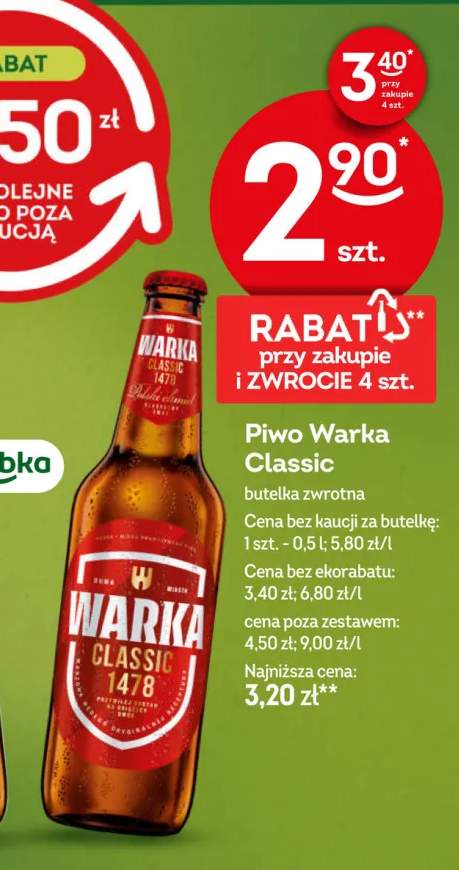 Piwo Warka Classic