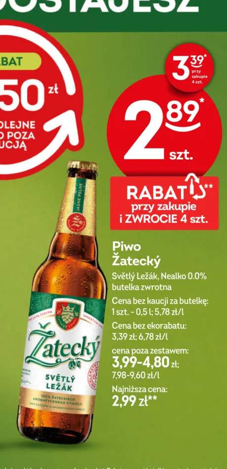 Piwo Žatecký Světlý Ležák +1 wariant
