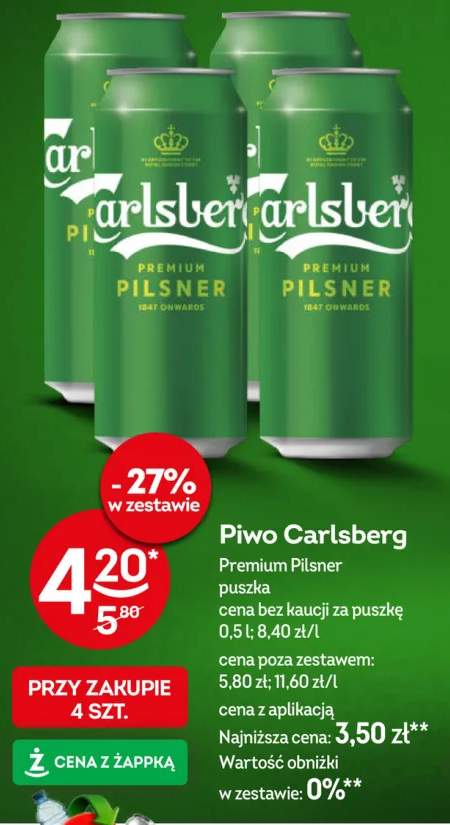 Piwo Carlsberg Premium Pilsner