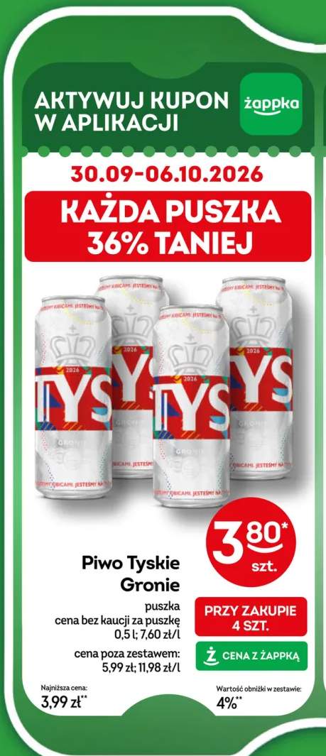 Piwo Tyskie Gronie
