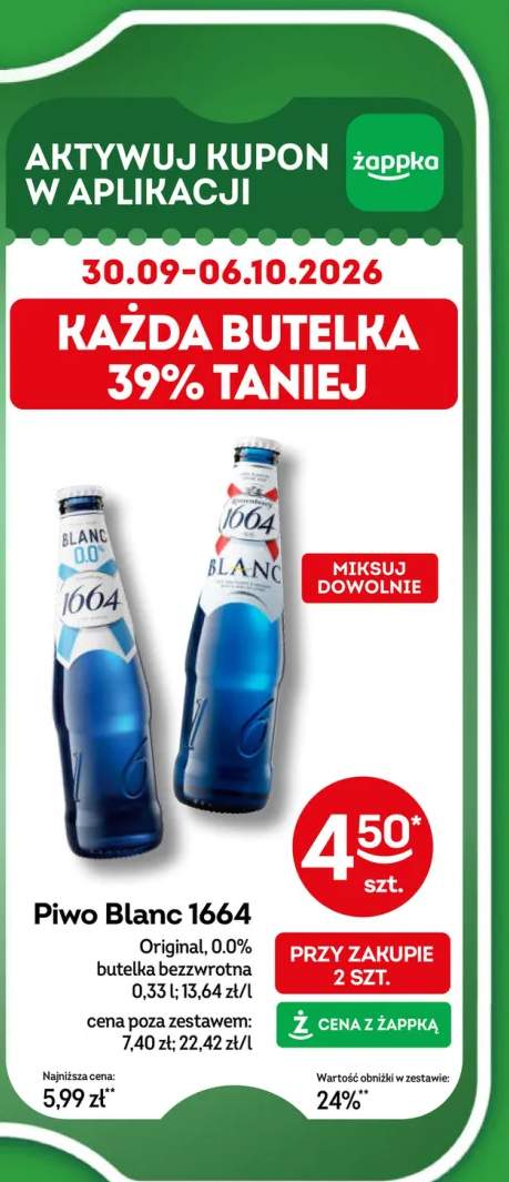 Piwo Blanc 1664 Original +1 wariant