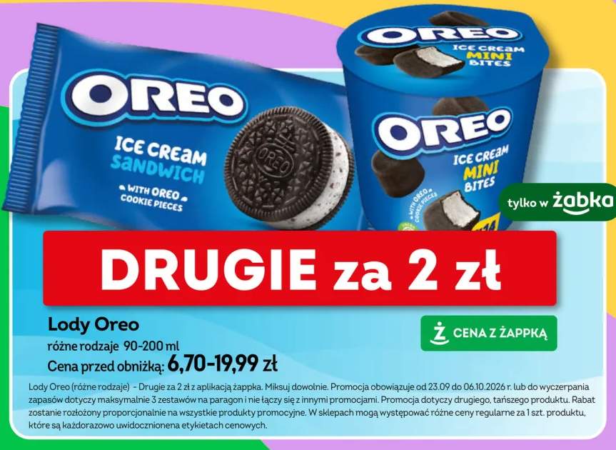 Lody Oreo Ice Cream Sandwich +1 wariant