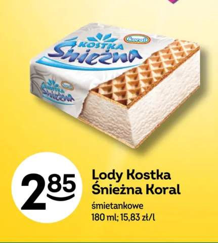 Lody Kostka Śnieżna śmietankowe