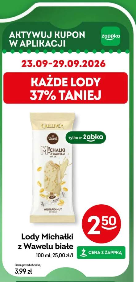 Lody Michałki z Wawelu białe Gulliver