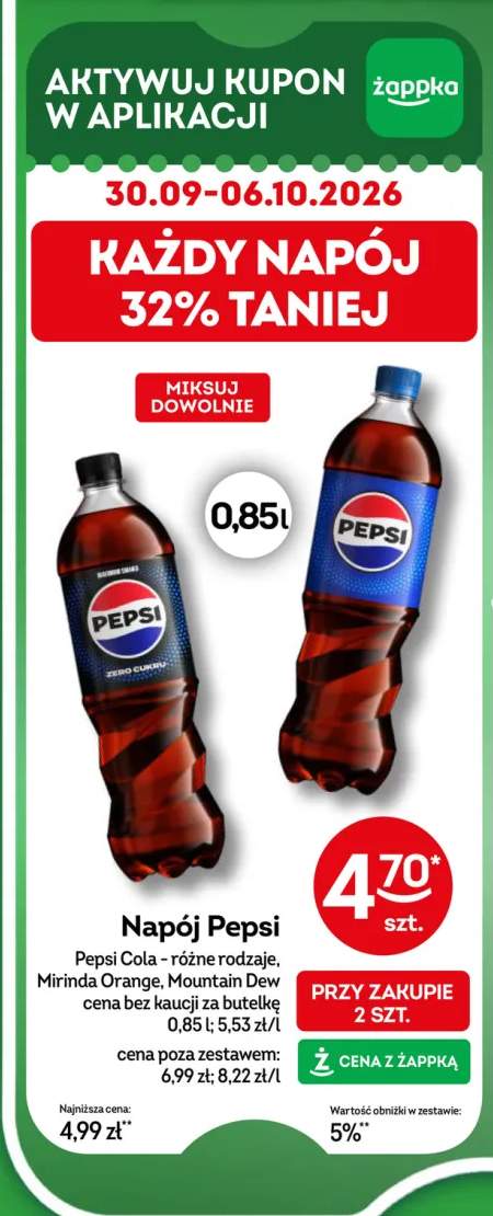 Napój gazowany Pepsi Cola +2 warianty