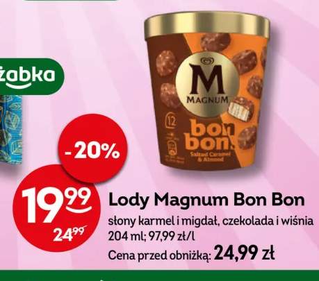 Lody Magnum Bon Bon słony karmel i migdał +1 wariant