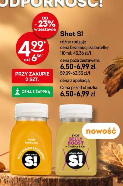 Shot S! imbir kurkuma +1 wariant