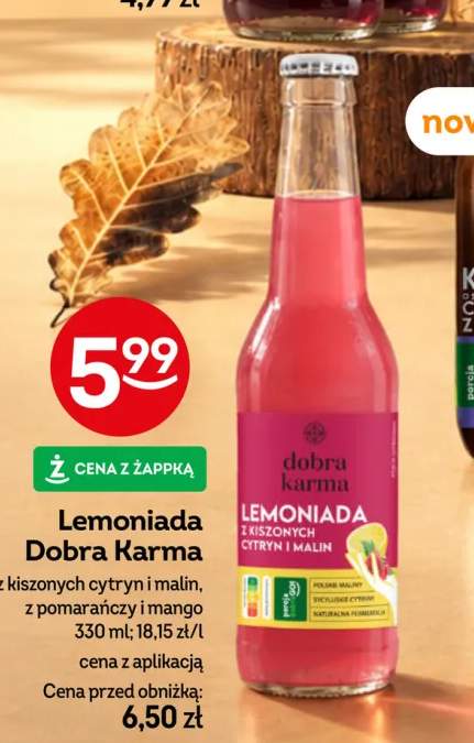 Lemoniada Dobra Karma z kiszonych cytryn i malin +1 wariant