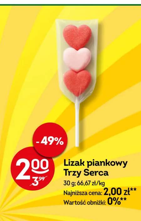 Lizak piankowy Trzy Serca