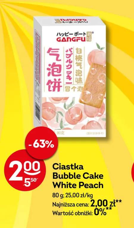 Ciastka Bubble Cake White Peach Gangfu