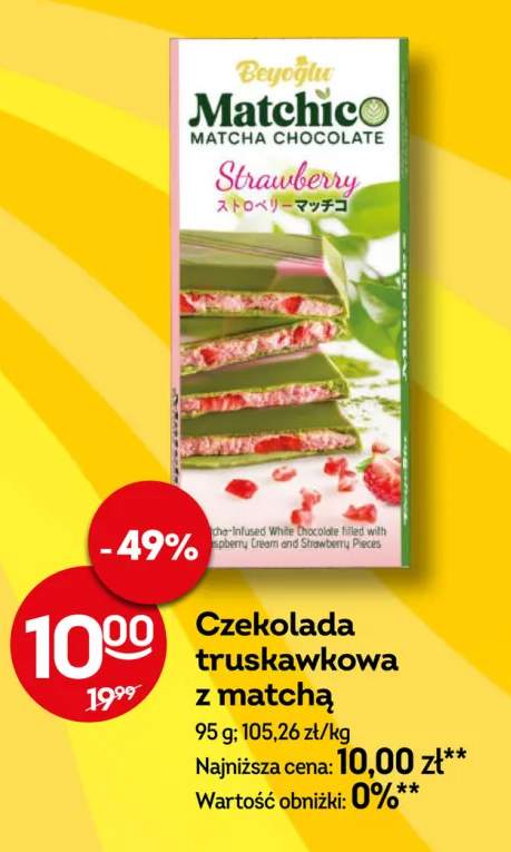 Czekolada truskawkowa z matchą Beyoğlu Matchico