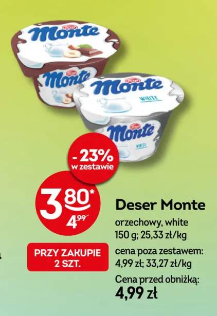 Deser Monte orzechowy +1 wariant