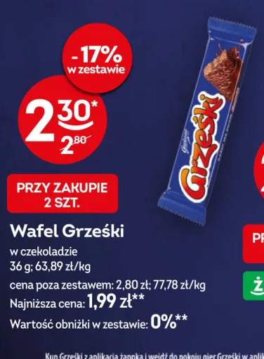 Wafel Grześki w czekoladzie