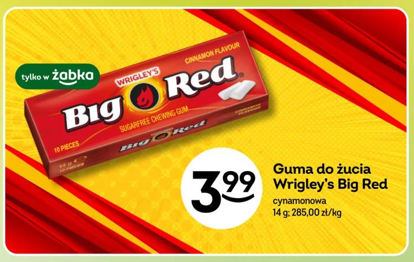 Guma do żucia Wrigley's Big Red cynamonowa