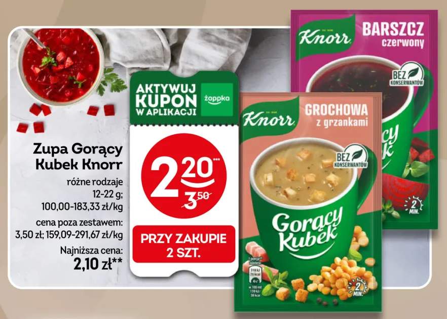 Zupa Gorący Kubek Knorr