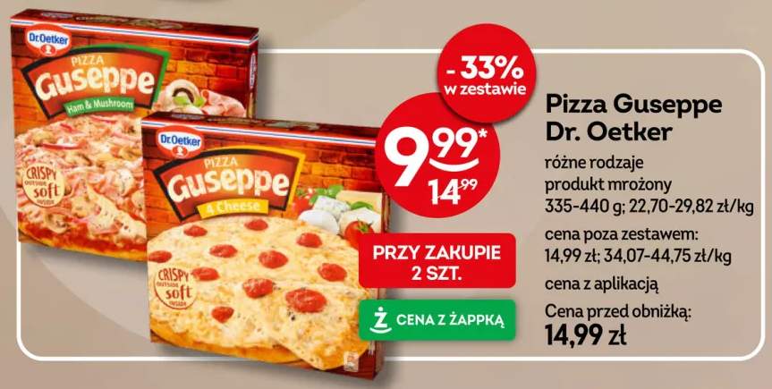 Pizza Guseppe Ham & Mushroom Dr. Oetker +1 wariant