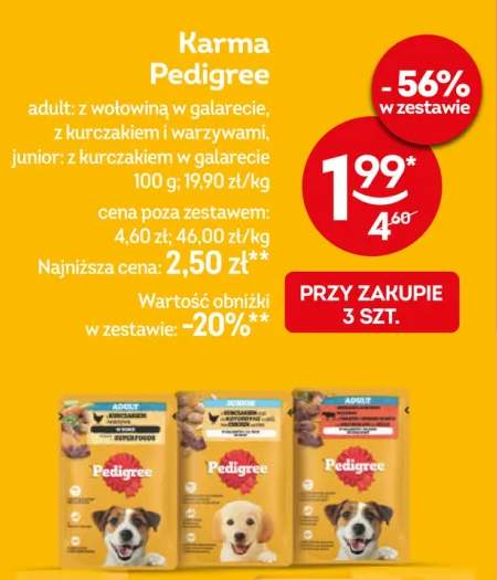 Karma Pedigree adult z wołowiną w galarecie +2 warianty