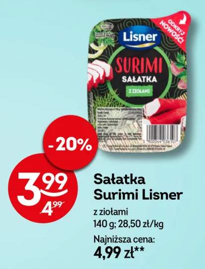 Sałatka Surimi Lisner z ziołami