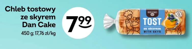 Chleb tostowy ze skyrem Dan Cake
