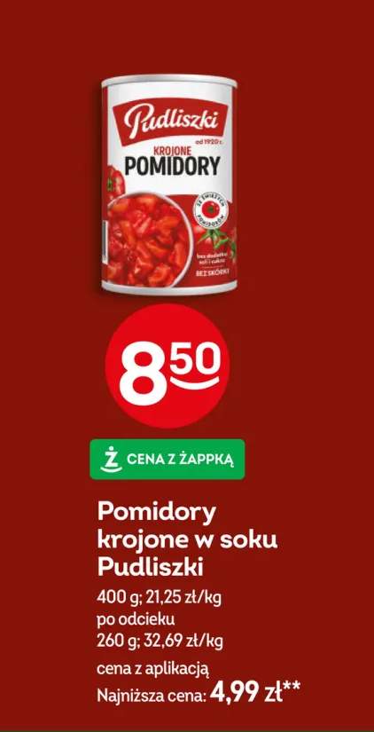 Pomidory krojone w soku Pudliszki