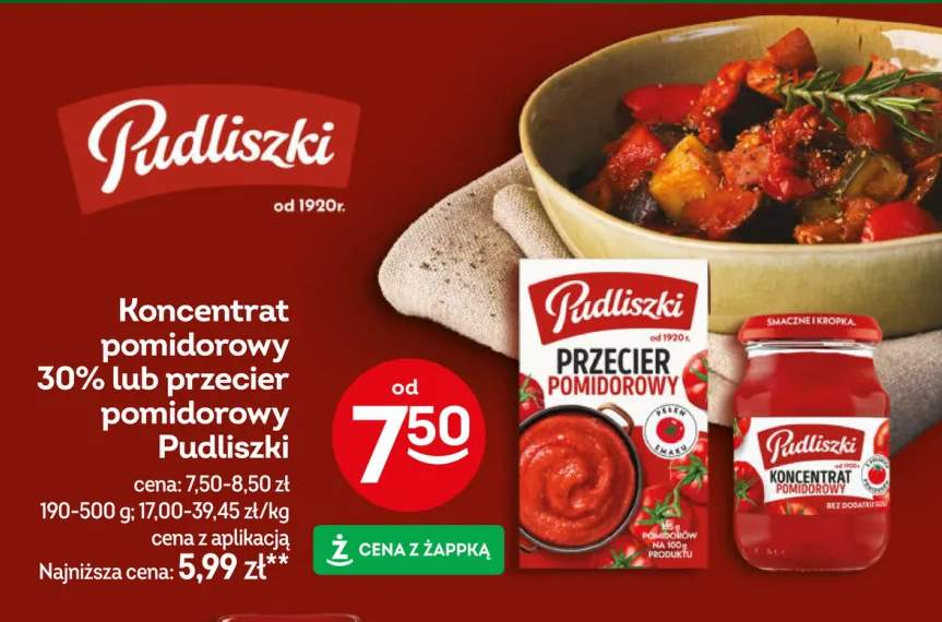Przecier pomidorowy Pudliszki +1 wariant