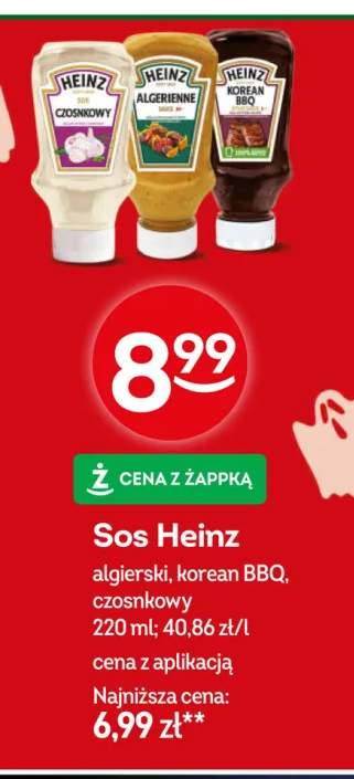 Sos Heinz czosnkowy +2 warianty