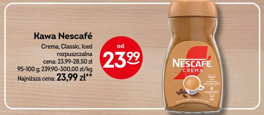 Kawa rozpuszczalna Nescafé Classic +2 warianty