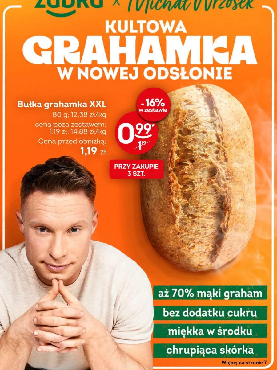 Bułka grahamka XXL
