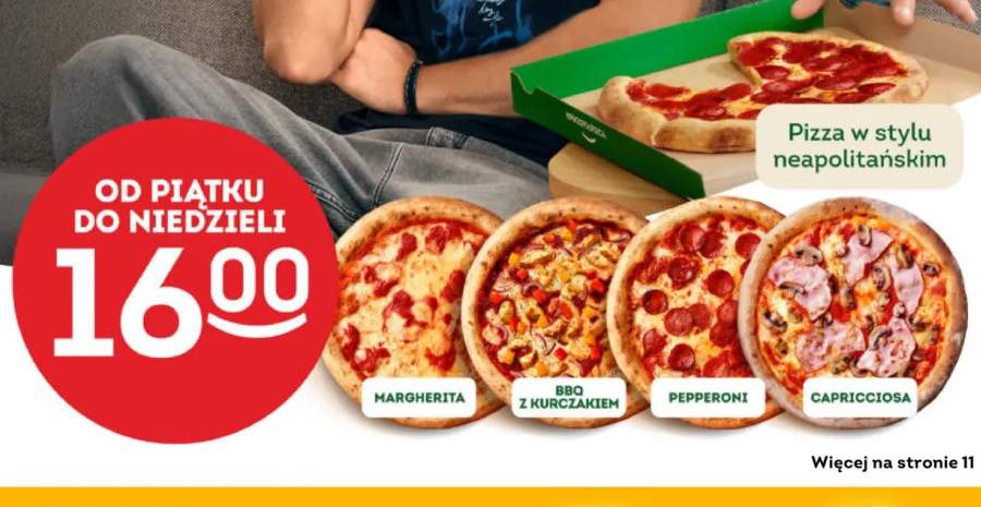 Pizza w stylu neapolitańskim Margherita +3 warianty