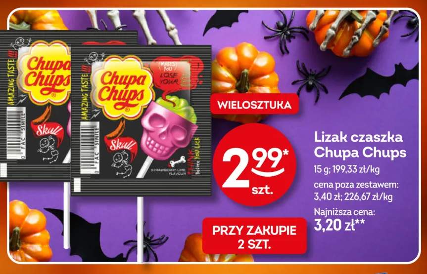 Lizak czaszka Chupa Chups