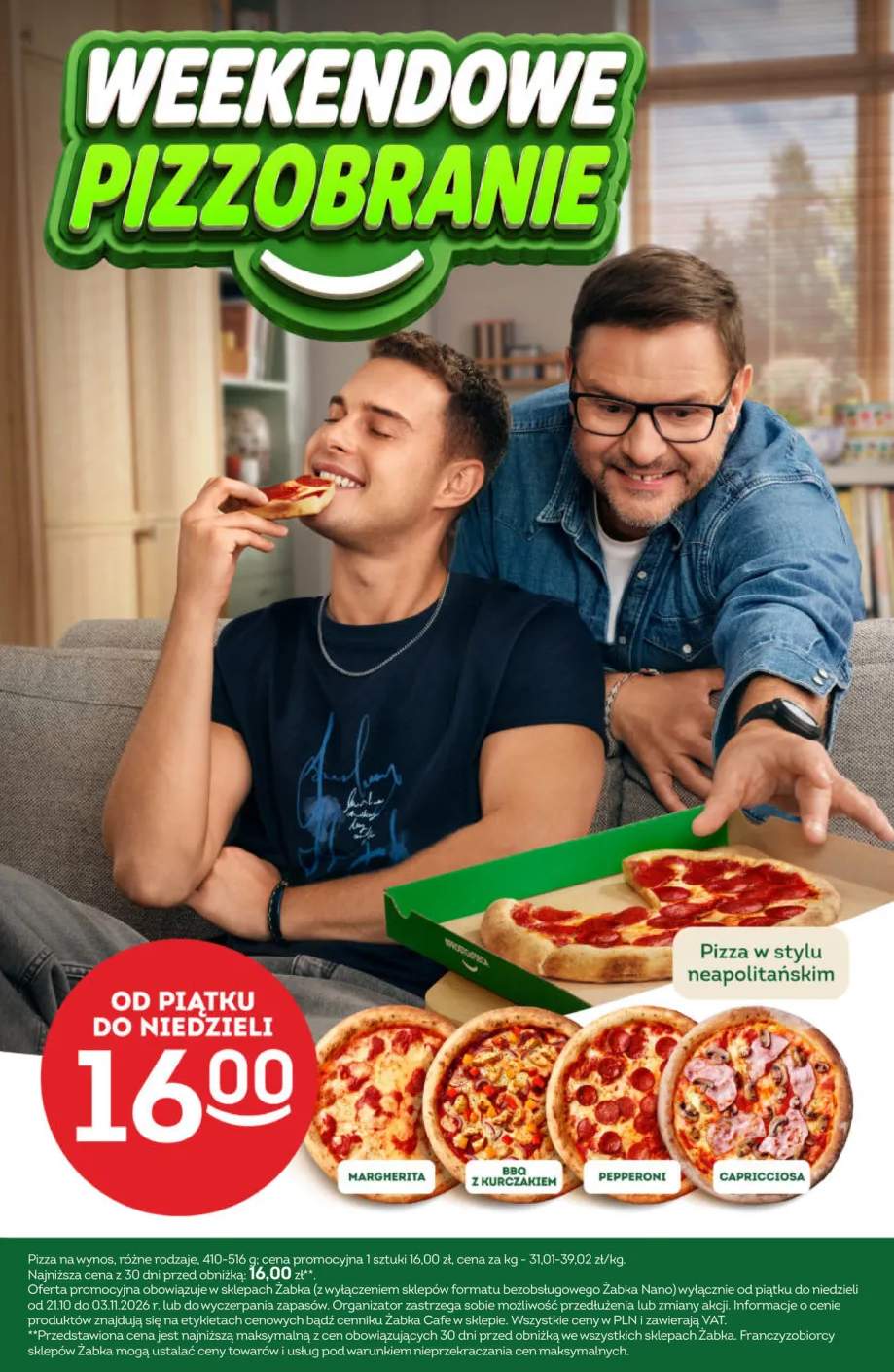 Pizza w stylu neapolitańskim Margherita +3 warianty