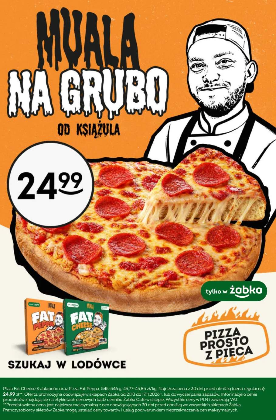Pizza Fat Cheese & Jalapeño Muala +1 wariant