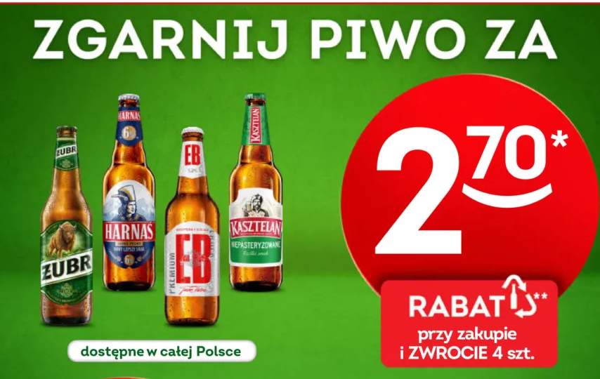 Piwo Żubr +3 warianty
