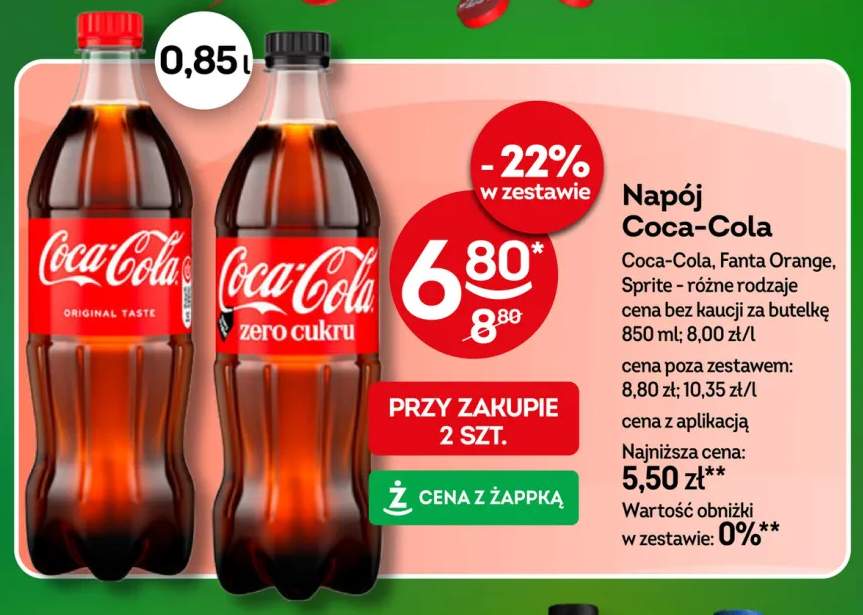 Napój gazowany Coca-Cola +3 warianty