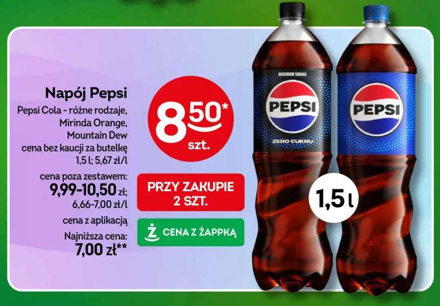 Napój gazowany Pepsi Cola +3 warianty