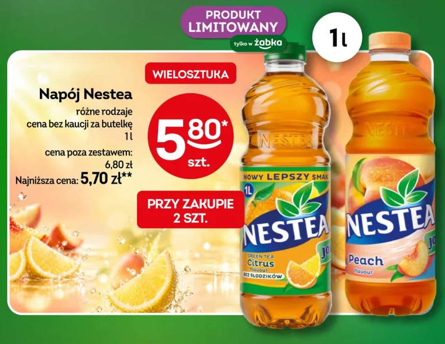 Napój Nestea green tea citrus +1 wariant