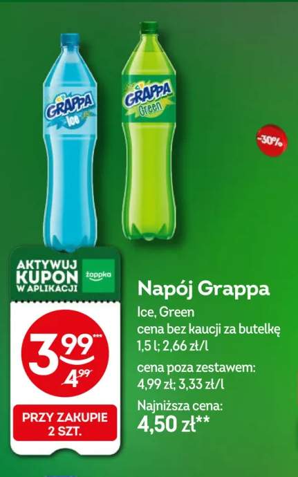 Napój Grappa Green +1 wariant